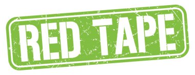 Yeşil grungy mühür işareti üzerine yazılmış kırmızı bant metni.