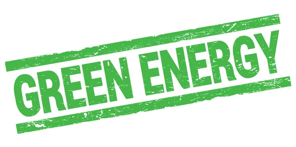 Zöld Energia Zöld Téglalap Alakú Bélyegzőtáblára Írt Szöveg — Stock Fotó