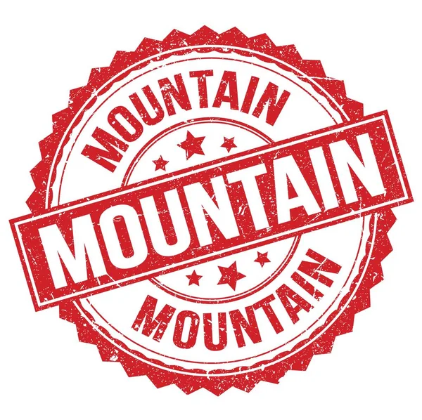 Mountain Text Written Red Stamp Sign — Stock Photo, Image