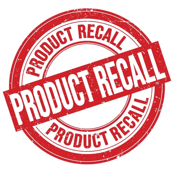 Product Recall Text Written Red Grungy Stamp Sign Stock Picture
