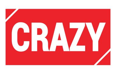 Kırmızı dikdörtgen damga işareti üzerine yazılmış çılgın metin.