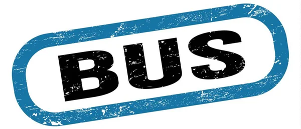 Bus Text Modročerném Obdélníkovém Razítku — Stock fotografie
