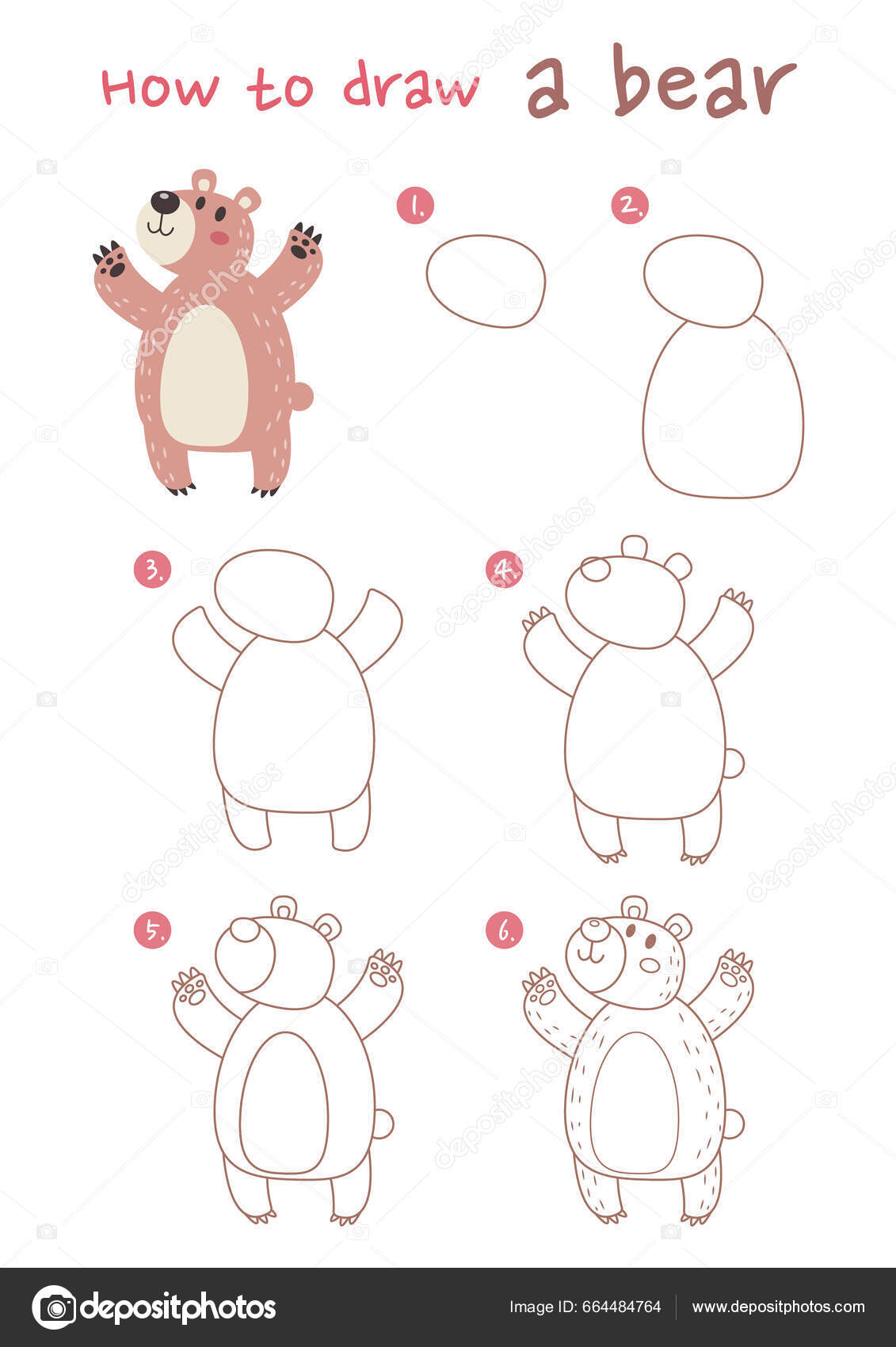 Bären Zeichnen Leicht: Entspannung und Kreativität mit kostenlosen Ausmalbildern