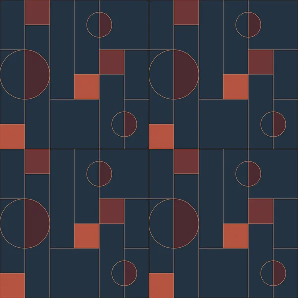 Universal abstract seamless geometric pattern design made with simple geometrical forms. Bauhaus. Lined. Abstract composition, useful for decoration, wallpapers, textile, covers, prints, wrapping