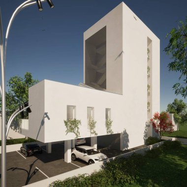 Bir konut binasının 3 boyutlu modellenmesi ve tasarımı