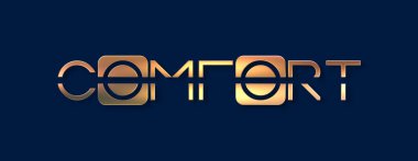 Renkli arkaplan ile kelime konforu