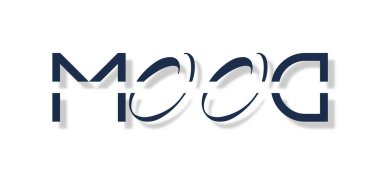 Renkli arkaplanı olan kelime MOOD