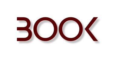 Renkli gradyan arkaplan ile kelime kitabı