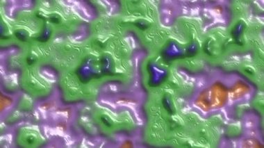 Farklı renklerde çizgi ve dairelerin soyut canlandırması