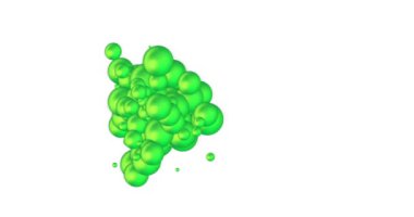 Birçok renk ve spiral hareketle çizgilerin ve dairelerin soyut animasyonu