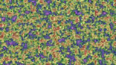 Çok farklı renk ve hareketlere sahip çizgi ve dairelerin soyut animasyonu