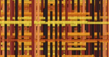 Çok farklı renk ve hareketlere sahip çizgi ve dairelerin soyut animasyonu