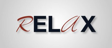 Renkli arkaplanı olan Kelime Rahatlaması