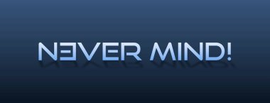 Değişken renk ve arkaplan içeren Asla Zihin metni