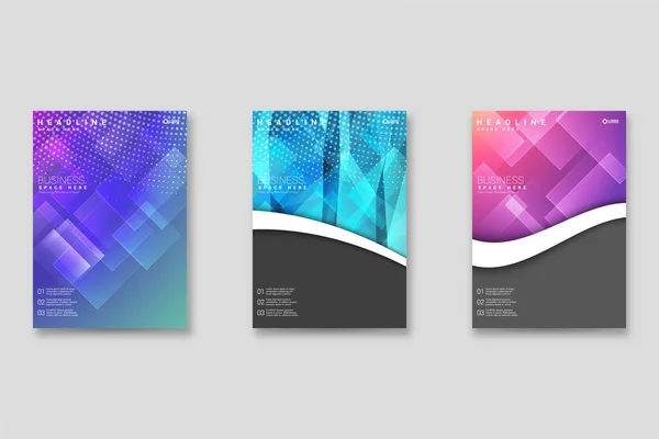 Geometric Corporate Book Cover Design Template Can Adapt Brochure Annual — Stock Vector