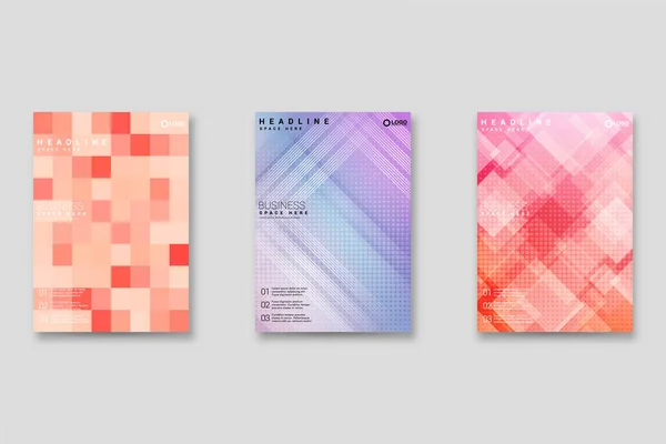 Geometric Corporate Book Cover Design Template Can Adapt Brochure Annual — Stock Vector