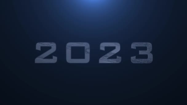 Capodanno 2023 Conto Alla Rovescia Animazione — Video Stock