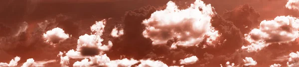 Nuvens Trovão Panorâmica Dramática Abstrato Fantástico Céu Escuro Com Nuvens — Fotografia de Stock