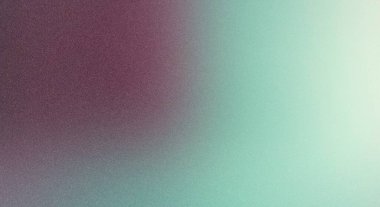 Teal 'den mor gradyan arkaplana, taneli bir dokuya sahip, dijital projeler, poster tasarımları ve modern web başlıkları için mükemmel, eşsiz ve şık bir arkaplan sunuyor.