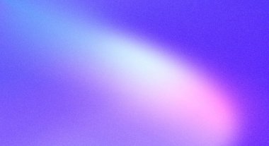 Pürüzsüz mor ve mavi gradyan arkaplan, gürültü desenli pastel renkler, afişler, başlıklar, posterler için zarif tasarım, kopyalama alanı.