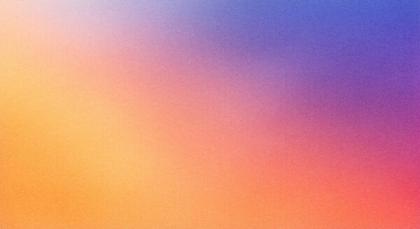 Warm sunset gradient background, orange pink purple transition, abstract texture effect, banner header poster design, copy space.