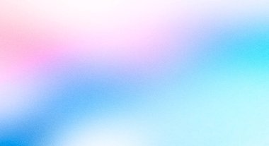 Açık pembe ve mavi gradyan, yumuşak pastel renkler, hassas renk karışımı, soyut gürültü dokusu, afiş başlığı tasarımı, kopyalama alanı.
