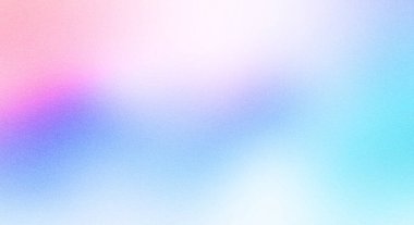 Pembe, mavi ve beyaz, havadar ve narin, soyut gürültü dokusu, afiş başlığı web tasarımı, kopyalama alanı ile ışık pastel gradyan arka planı.