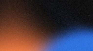 Turuncu ve mavi eğimli arkaplan renkli ve canlı bir tasarım yaratıyor, koyu gürültü dokusu kaplama başlık başlık duvar kağıdı tasarımı