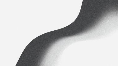 Bu soyut siyah ve beyaz dalga çizimi, çağdaş tasarım projeleri için mükemmel bir hareket ve akıcılık hissi uyandıran pürüzsüz gradyan ve yumuşak kenarlara sahiptir.