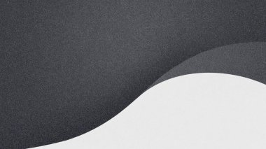 Bu soyut illüstrasyon siyah beyaz kıvrımlar sergiliyor, derinlik ve zarafetle modern minimalist estetiği vurguluyor.