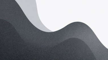 Gri ve siyahın gölgelerinde akan dalgaları içeren soyut tasarım, pürüzsüz kıvrımlı minimalist bir estetik yaratıyor, arka plan ve sanatsal uygulamalar için mükemmel.