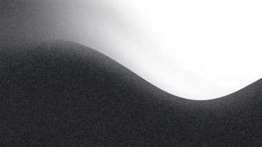 Bu soyut siyah ve beyaz dalga tasarımı, minimalist bir sanatsal kompozisyonda bir hareket ve akıcılık hissi uyandıran pürüzsüz gradyan ve yumuşak dokulara sahiptir.