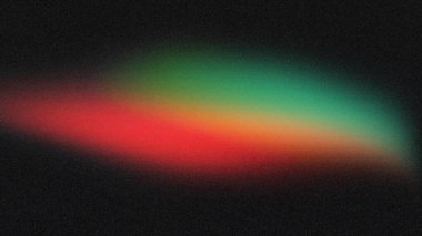 Renk dinamiği ve görsel enerjinin soyut bir temsilini sunan yeşil, kırmızı ve turuncu çizgiler koyu bir arkaplan üzerinde güzel bir şekilde harmanlanır.