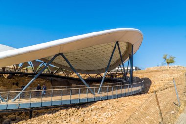 Göbeklitepe, Türkiye - 23 Kasım 2022 - Göbeklitepe - dünyanın en eski tapınak kompleksi