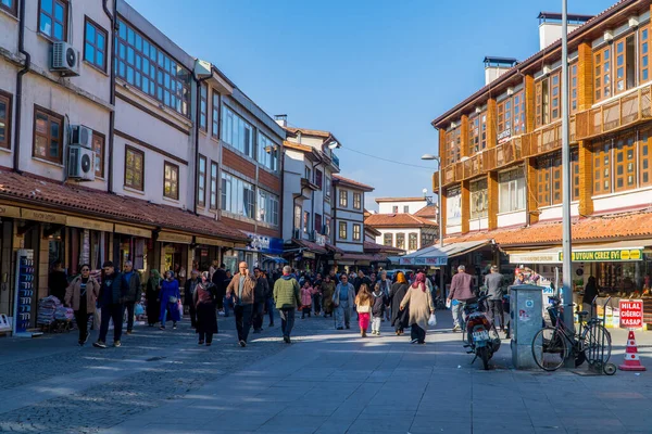 Konya Türkei November 2022 Freimütige Straßenfotos Von Menschen Und Märkten — Stockfoto