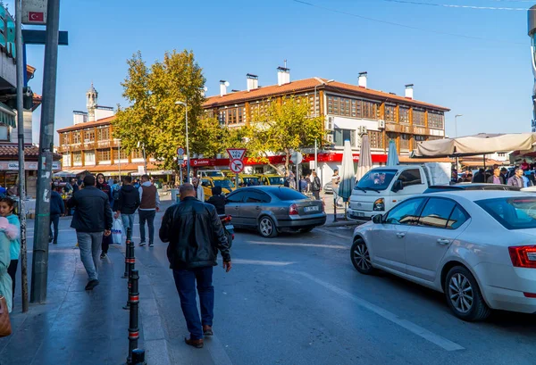 Konya Turkije November 2022 Eerlijke Straatfotografie Van Mensen Auto Markten — Stockfoto