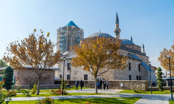Konya Turkey November 2022 Candid View People Park Mevlana Museum — Stock Photo, Image