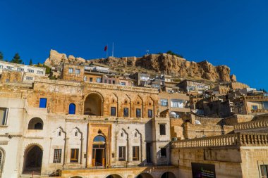 Mardin, Türkiye - 29 Kasım 2022 - Mardin 'in panoramik görüntüsü