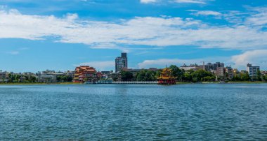 Kaohsiung, Taiwan - September 6, 2024 - panorama view of the Lotus Pond clipart