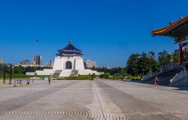 Taipei, Taiwan - September 3, 2024 - the Chiang Kai-shek Memorial Hall in Taipei clipart