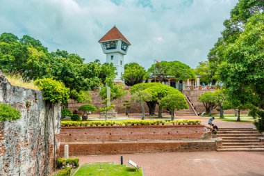 Tainan, Taiwan - September 5, 2024 - the historic Dutch Anping Old Fort in Tainan clipart