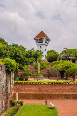 Tainan, Tayvan - 5 Eylül 2024 - Tainan 'daki tarihi Hollanda Anping Eski Kalesi