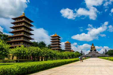Kaohsiung, Tayvan - 5 Eylül 2024 - Fo Guang Shan Buda Müzesi Kompleksi