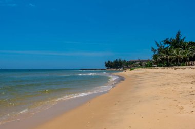 Panoramic view of tropical beaches in the resort town of Mui Ne, Vietnam clipart