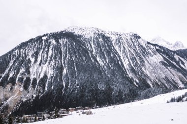 Courchevel, Fransa 'daki çarpıcı dağ manzaraları