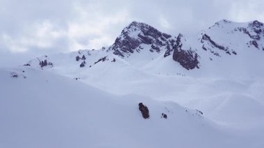 Courchevel, Fransa 'daki güzel alp manzaraları