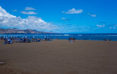Las Palmas, Gran Canaria (İspanya) - 14 Mayıs 2025 - Las Canteras Plajı