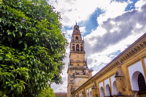 Cordoba, İspanya - 10 Mayıs 2025 - Mezquita-Katedral 'in dış görünümü (Cami Katedrali) 