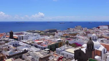 Aerial view of the Vegueta District in Las Palmas, Gran Canaria, Spain