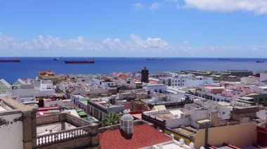 Aerial view of the Vegueta District in Las Palmas, Gran Canaria, Spain